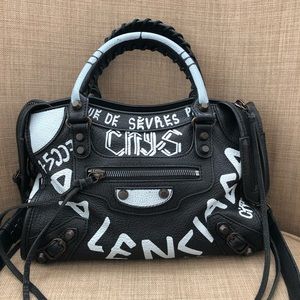 Designer inspired Graffiti Bag